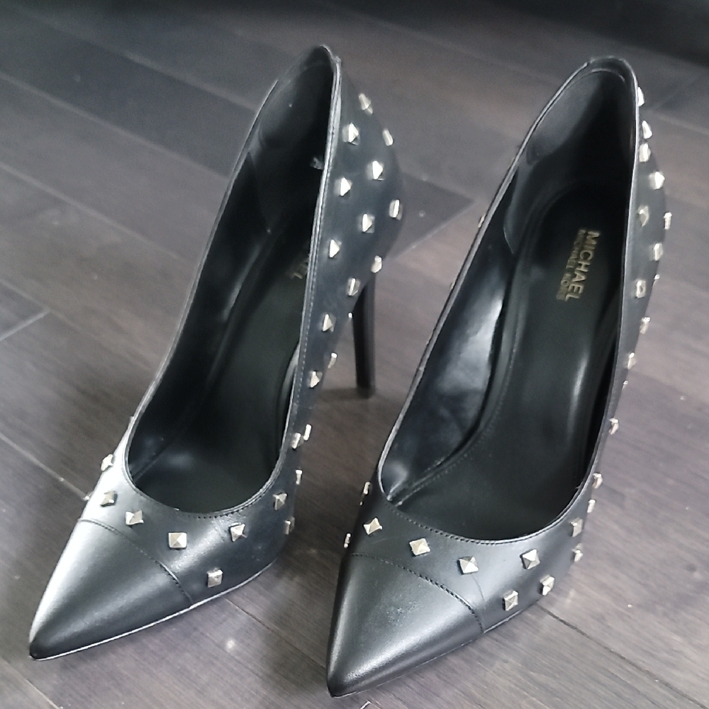 Michael Kors Black Studded Women's Heels
